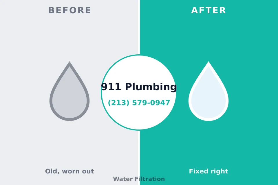 Before and after: plumbing repair Escatawpa, MS